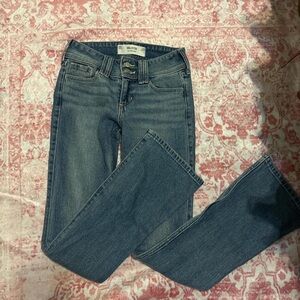 Hollister Medium Blue Straight Leg Jeans